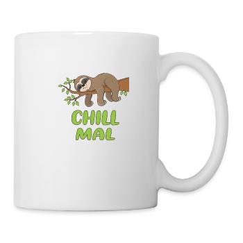 Chill Mal - sloth on a branch! - Mug - white - Right