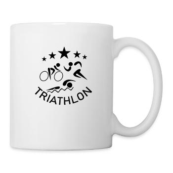 Triathlon Swim Bike Run - Mug - white - Right