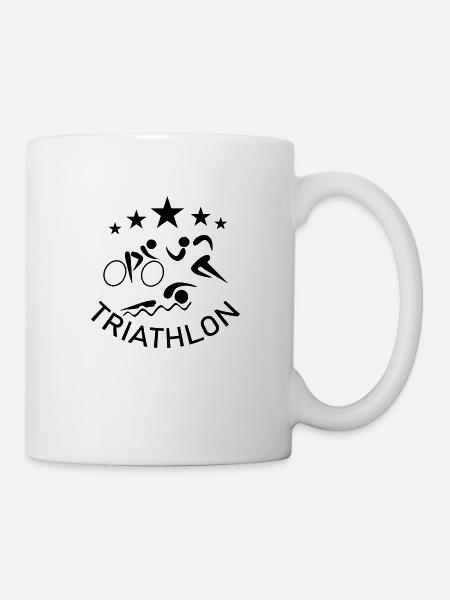 Triathlon Swim Bike Run - Tasse - Weiß