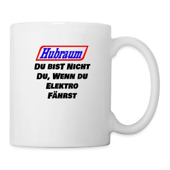 Hubraum Statt Wohnraum - Tasse - Weiß - Rechts