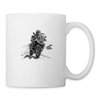 Adventure Bike Curve black - Mug - white - Right