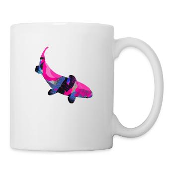 koi,koi carp,fish, colorful,pink - Mug - white - Right