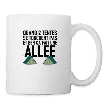 TENTES - Mug blanc - blanc - Droite