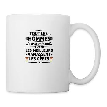Les Meilleures ramassent les cèpes - Mug blanc - blanc - Droite