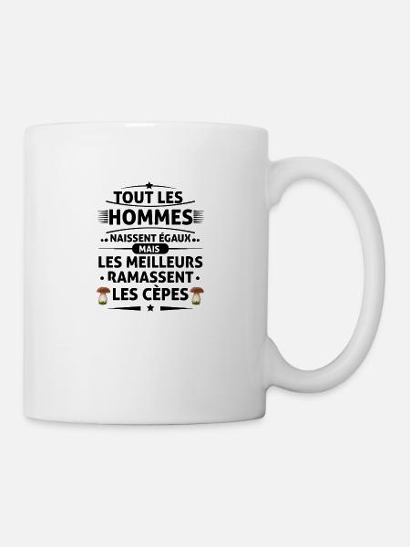Les Meilleures ramassent les cèpes - Mug blanc - blanc