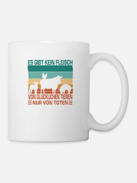 Naturfreund Klimaschutz Veganer Öko Bio Pro Vegan - Tasse - Weiß