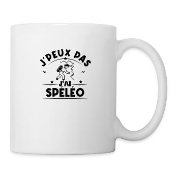 J'peux pas j'ai Spéléo , spéléologie - Mug blanc - blanc - Droite