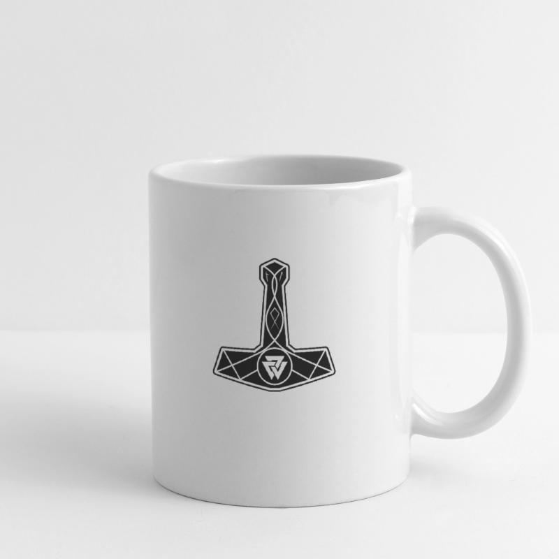 Mjölnir Marteau de Thor pour Viking Mug blanc