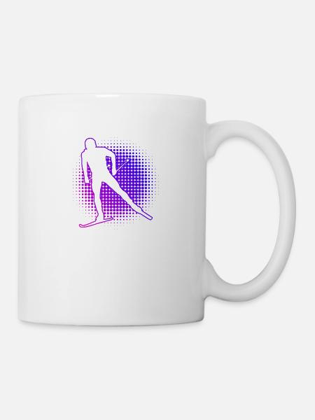 Langlauf Skating Langlauf Klassisch Langlauf - Tasse - Weiß