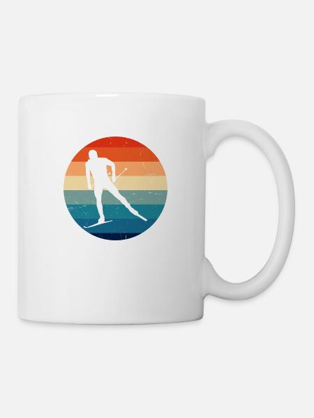 Langlauf Klassisch Langlauf Classic Langlauf Skati - Tasse - Weiß
