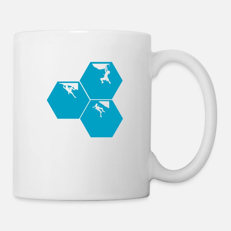Bouldern Klettern Climbing - Tasse - Weiß