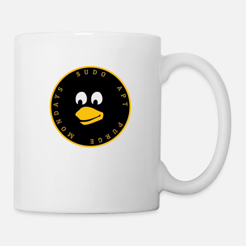 Linux Pinguin Tux Design - Tasse - Weiß