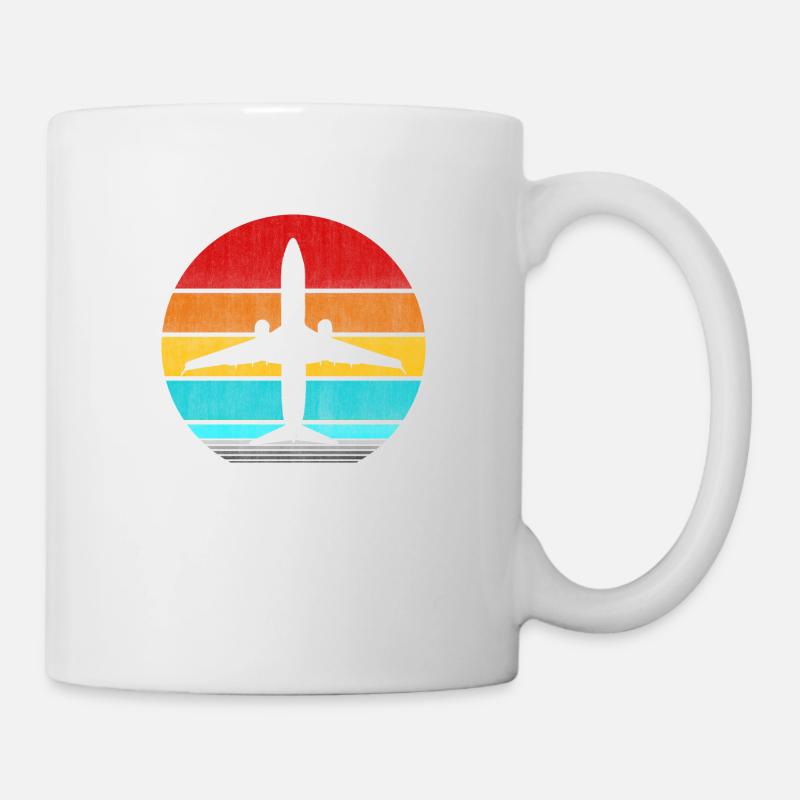 avion - Mug blanc - blanc