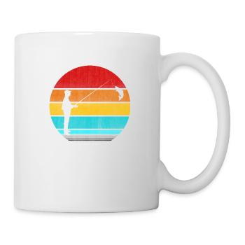 pêche - Mug blanc - blanc - Droite