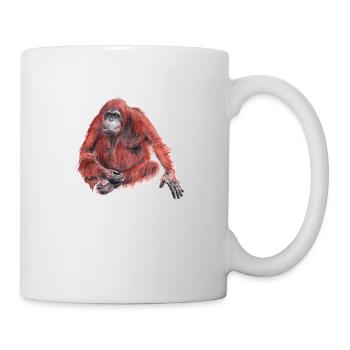 Orangutan - Tasse - Weiß - Rechts