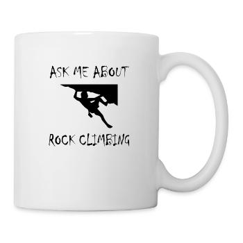 Bouldern Klettern Climbing - Tasse - Weiß - Rechts