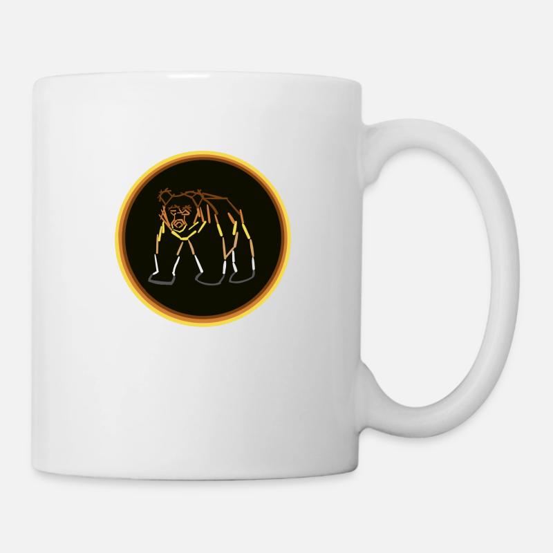 Bear Flagg - Tasse - Weiß