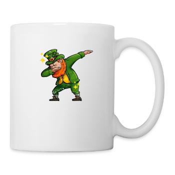 Dabbing Leprechaun St. Patrick’s Day Trèfle irlandais - Mug blanc - blanc - Droite