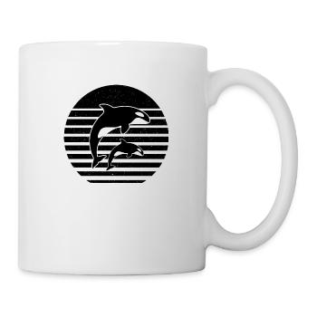 Vintage Orcas Whales Killer Whale Animals - Mug - white - Right