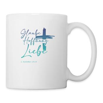 Glaube Hoffnung und Liebe - Farbig Nr. 2 - Tasse - Weiß - Rechts