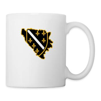 Bosnai Hercegovina Army Logo Wappen - Tasse - Weiß - Rechts
