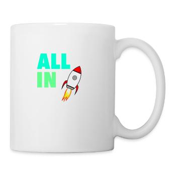 All In To the Moon Stonks and Crypto Meme Shirt - Mug - white - Right