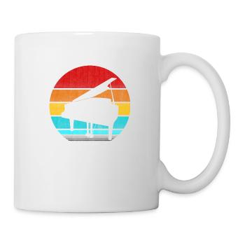 Klavier Retro Vintage - Tasse - Weiß - Rechts