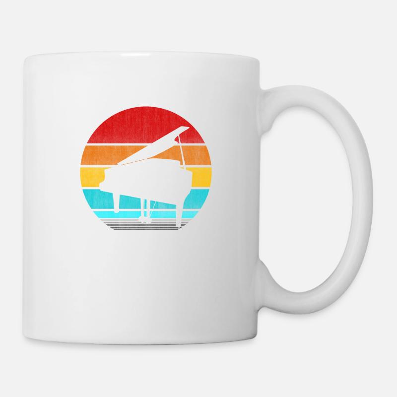 Klavier Retro Vintage - Tasse - Weiß