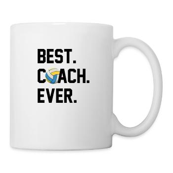 BESTER TRAINER VOLLEYBALL - Tasse - Weiß - Rechts