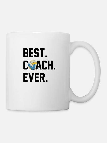 BESTER TRAINER VOLLEYBALL - Tasse - Weiß