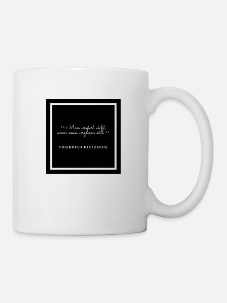 Zitat Friedrich Nietzsche - Tasse - Weiß