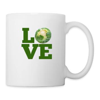 LOVE BRUSSELS SPROUTS - LOVE BRUSSEL SPROUTS - Mug - white - Right
