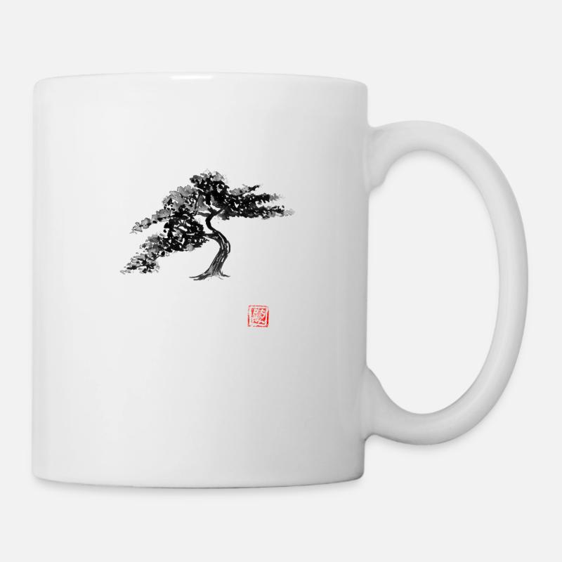 Bonsai - Tasse - Weiß