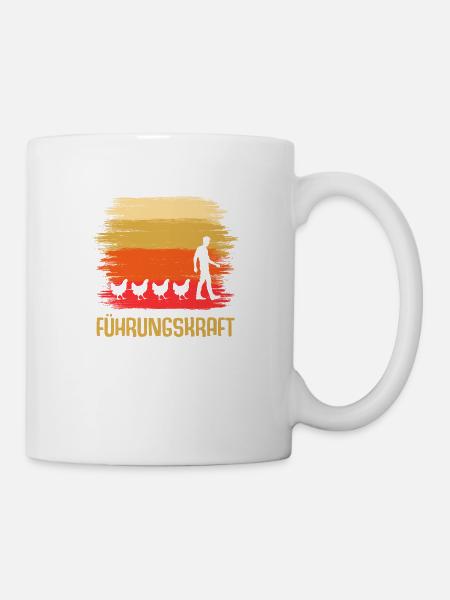 Führungskraft Hühner Hahn - Tasse - Weiß