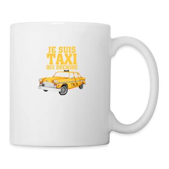 chauffeur de taxi qui déchire - Mug blanc - blanc - Droite