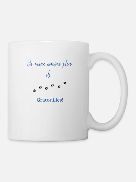 Je veux encore plus de gratouilles - Mug blanc - blanc