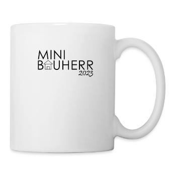 Junior Kind Bauherr 2023 | Hauskauf Eigenheim Boy - Tasse - Weiß - Rechts