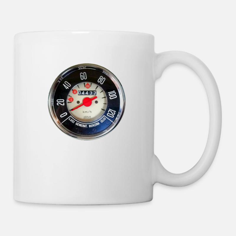 Compteur de vitesse 500 Nuova - Mug blanc - blanc