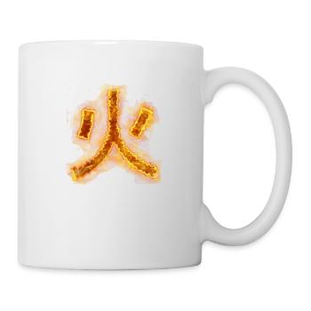 Feuer - Tasse - Weiß - Rechts
