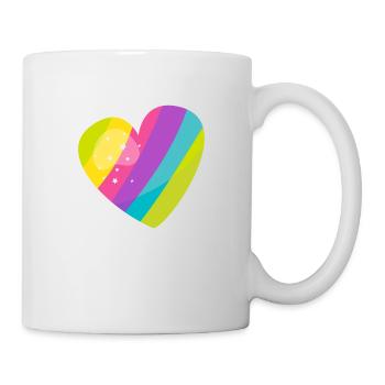 Cœur - Mug blanc - blanc - Droite