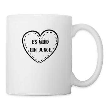 Es wird ein Junge! - Tasse - Weiß - Rechts