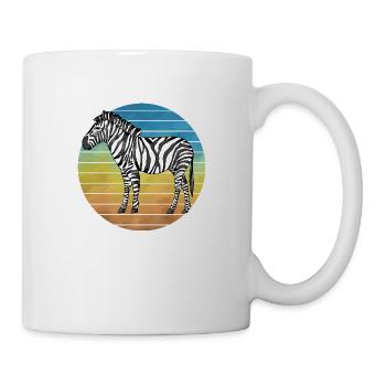 Zebra - Tasse - Weiß - Rechts