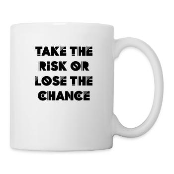 drôle dire anglais risquer le succès de l’écriture - Mug blanc - blanc - Droite