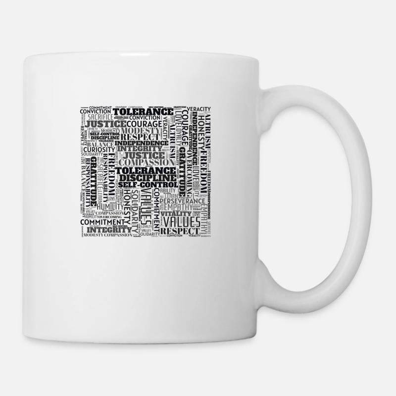 VALEURS - Mug blanc - blanc
