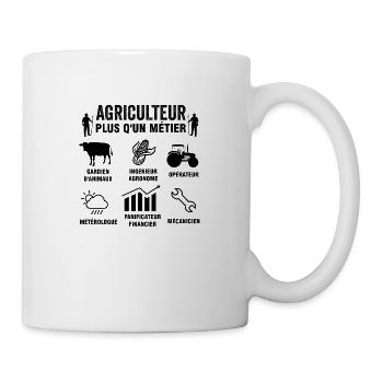 Agriculteur Plus Qu'un Métier Humour Agriculture - Mug blanc - blanc - Droite