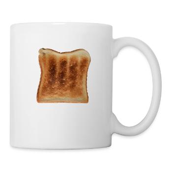 Toast - Pain blanc simplement grillé - Mug blanc - blanc - Droite