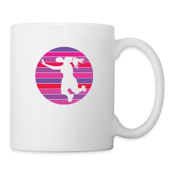 Handballerin Handball Mädchen Frauenhandball Damen - Tasse - Weiß - Rechts
