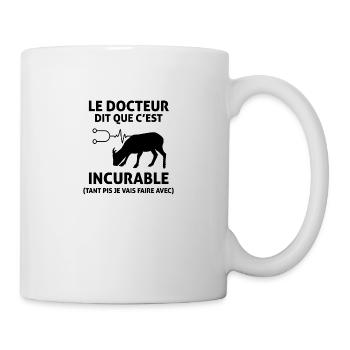 Chèvres Le Docteur Dit Que C’est Incurable Fermier - Mug blanc - blanc - Droite