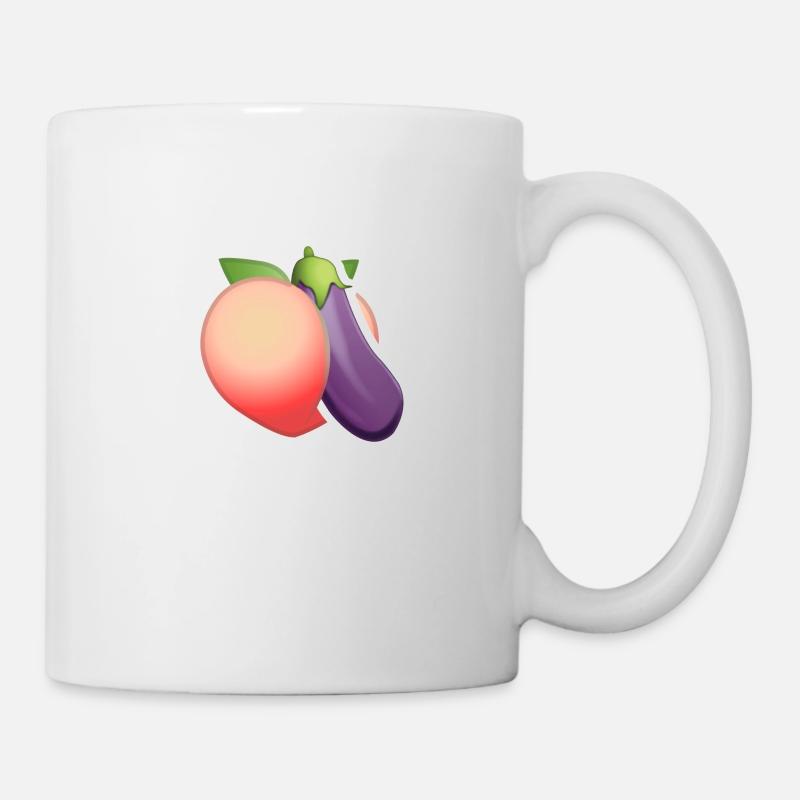 Oh ma pêche - Mug blanc - blanc