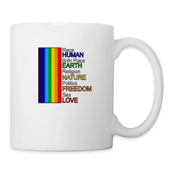 Humanity Rainbow - Tasse - Weiß - Rechts